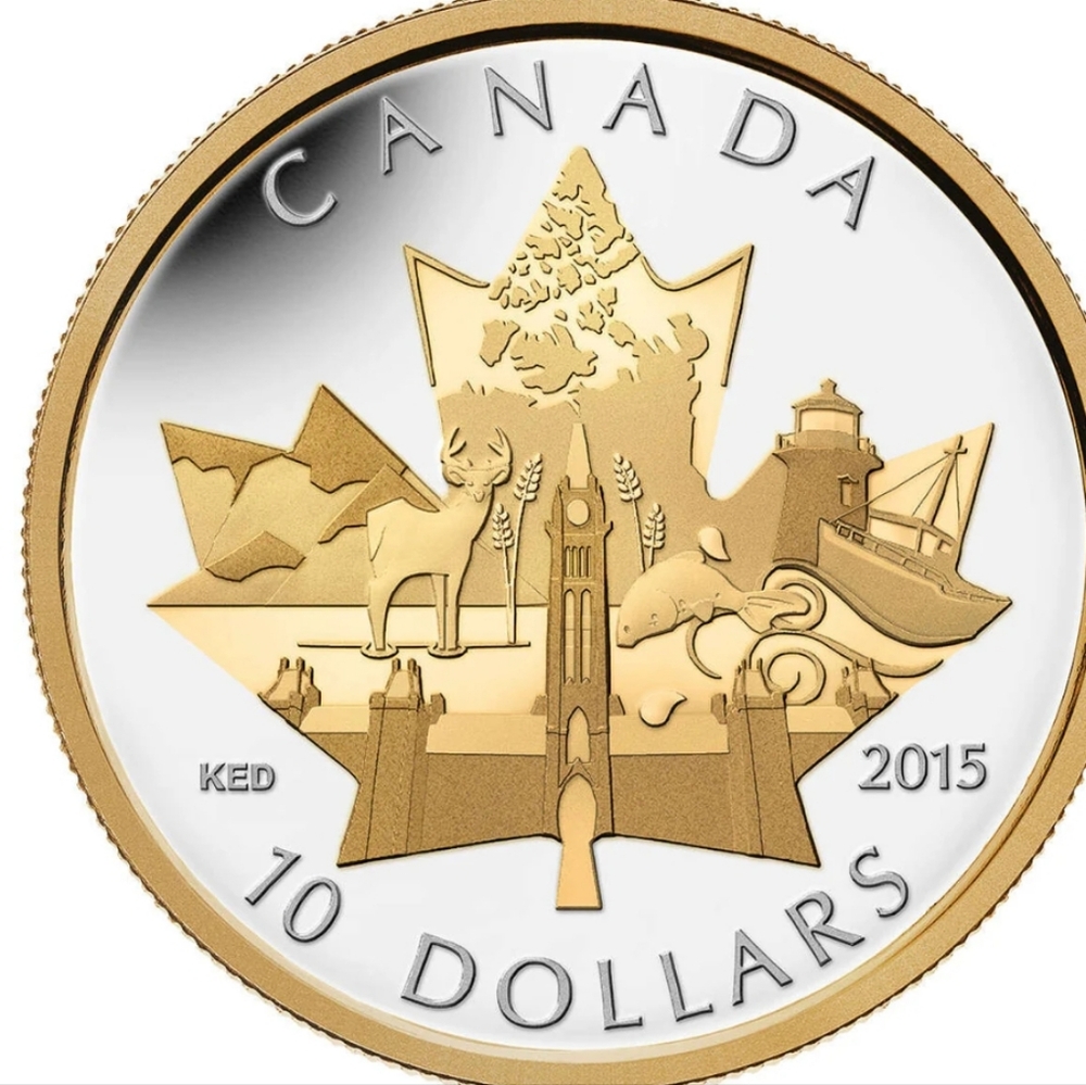 2015 RCM $10 Celebrating Canada - Pure Silver Coin